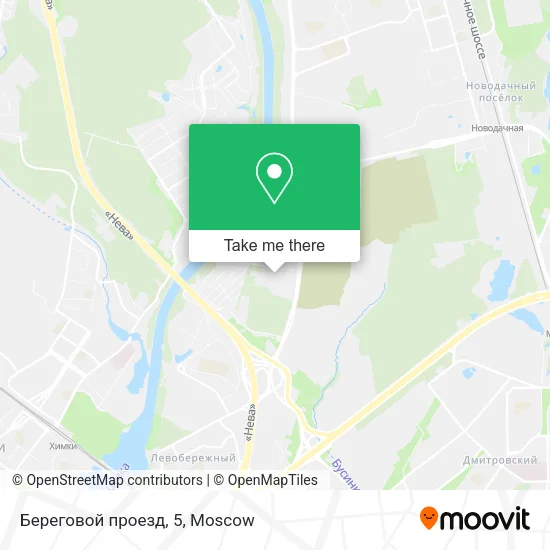 Береговой проезд, 5 map