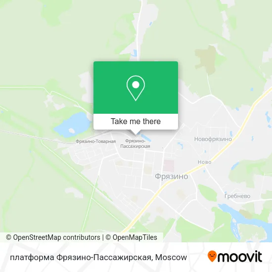 платформа Фрязино-Пассажирская map