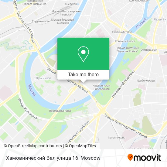 Хамовнический Вал улица 16 map