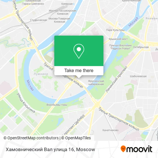 Хамовнический Вал улица 16 map
