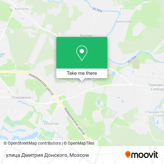 улица Дмитрия Донского map