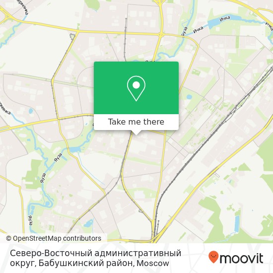 Северо-Восточный административный округ, Бабушкинский район map