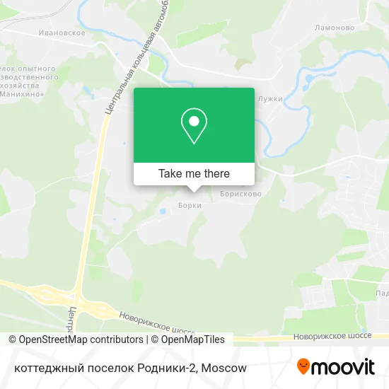 коттеджный поселок Родники-2 map