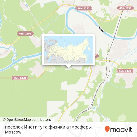 поселок Института физики атмосферы map