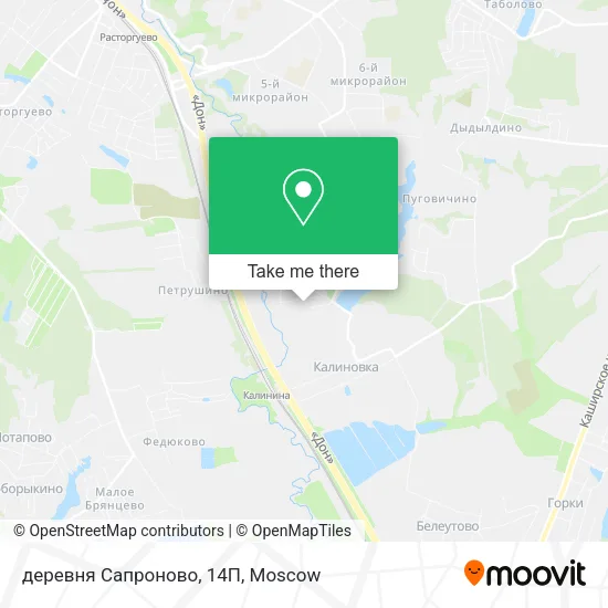 деревня Сапроново, 14П map