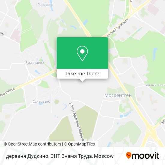 деревня Дудкино, СНТ Знамя Труда map