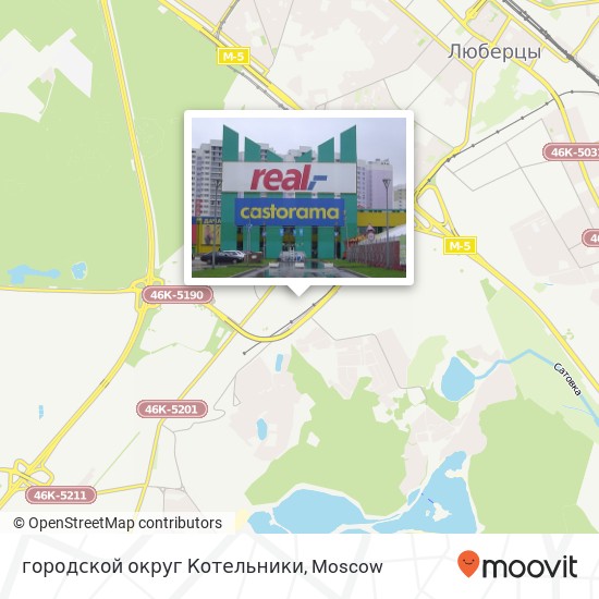 городской округ Котельники map