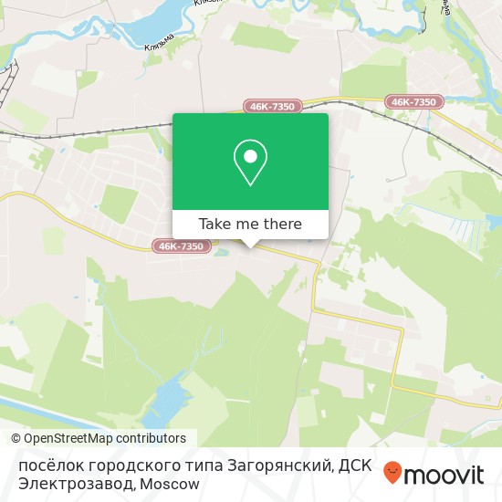 посёлок городского типа Загорянский, ДСК Электрозавод map