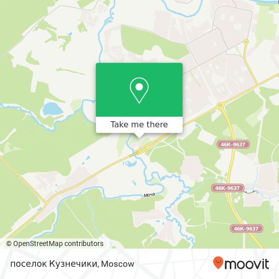 поселок Кузнечики map