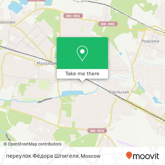 переулок Фёдора Шпигеля map