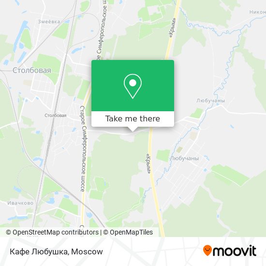 Кафе Любушка map