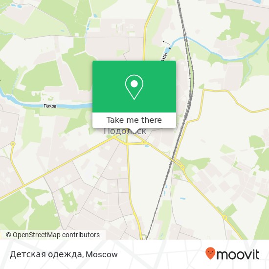 Детская одежда, Комсомольская улица Подольск 142100 map