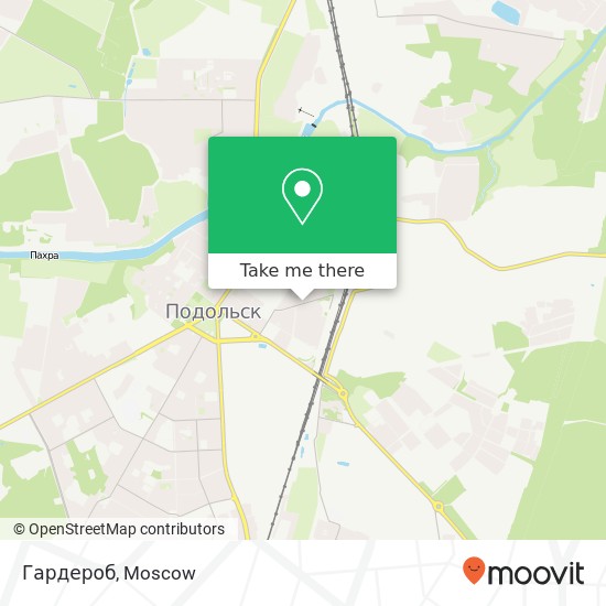 Гардероб, Революционный проспект Подольск 142116 map