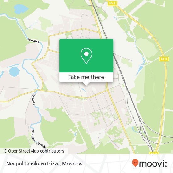 Neapolitanskaya Pizza, Октябрьская улица Домодедово 142000 map