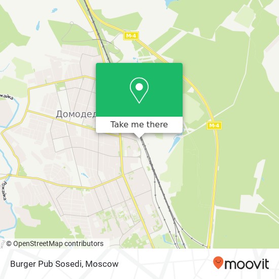Burger Pub Sosedi, Домодедово 142000 map