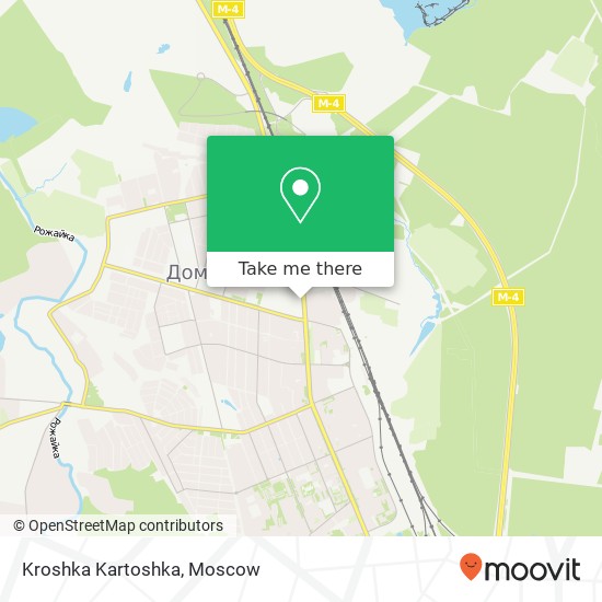Kroshka Kartoshka, Каширское шоссе Домодедово 142000 map