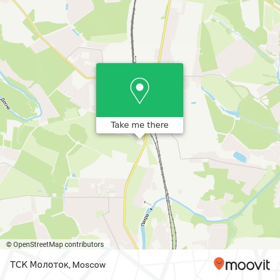 ТСК Молоток, проезд Авиаторов Подольск 142100 map