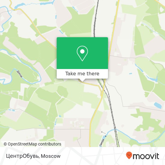 ЦентрОбувь, Профсоюзная улица Подольск 142134 map