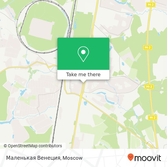 Маленькая Венеция, Москва 142172 map