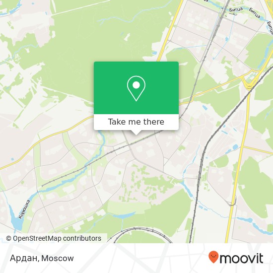 Ардан, Москва 117042 map