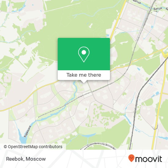Reebok, Москва 117042 map