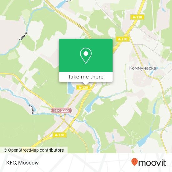 KFC, Калужское шоссе Москва 142791 map