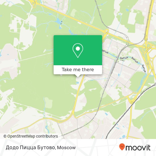Додо Пицца Бутово, Москва 117042 map