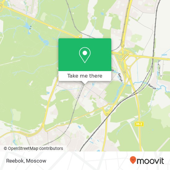 Reebok, Москва 117216 map