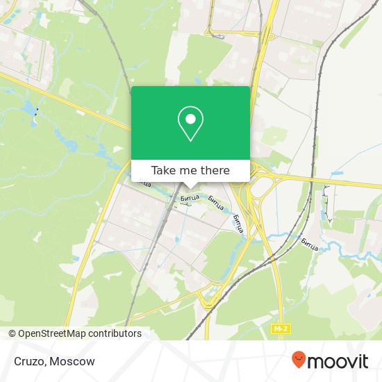 Cruzo, Москва 117628 map