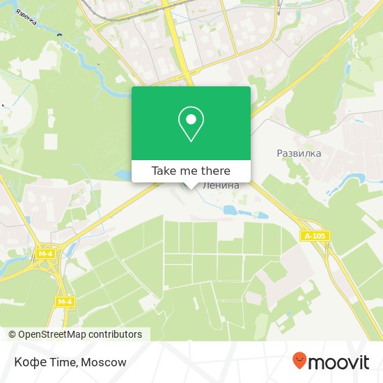 Кофе Time, Ленинский район 142702 map