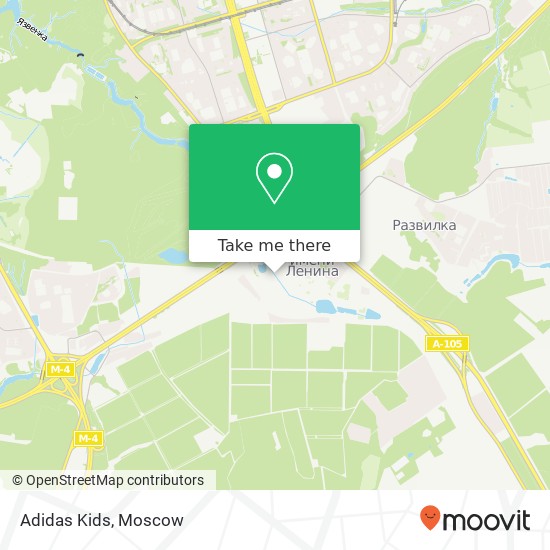 Adidas Kids, Ленинский район 142702 map