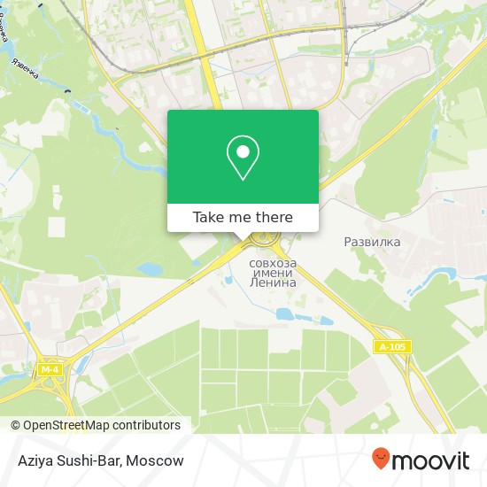 Aziya Sushi-Bar, МКАД Москва 115582 map