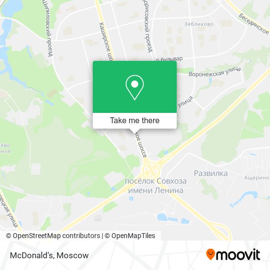 McDonald's map