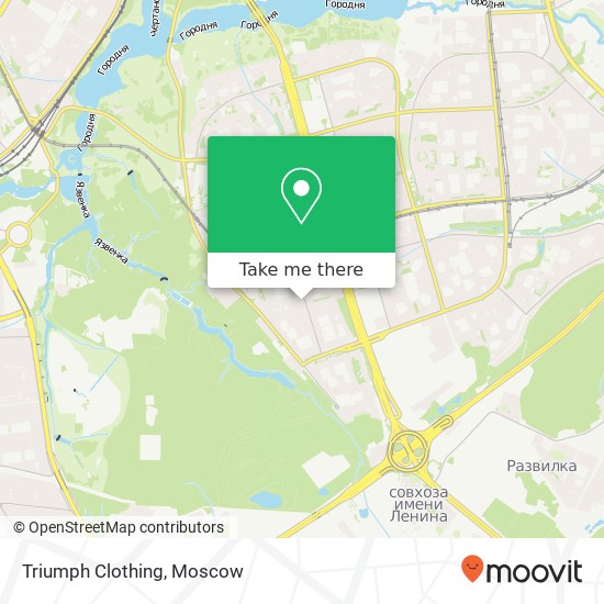 Triumph Clothing, Москва 115582 map