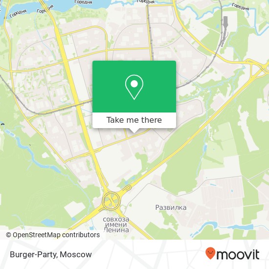 Burger-Party, Ясеневая улица, 29 Москва 115583 map