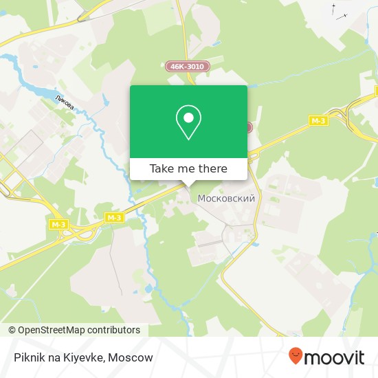 Piknik na Kiyevke, 1-й микрорайон Москва 142782 map