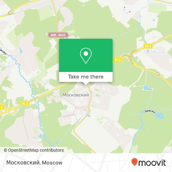 Московский, Москва 142784 map
