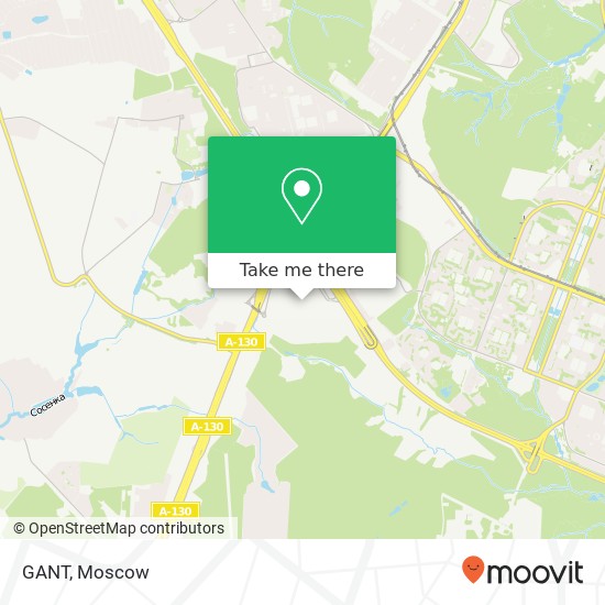 GANT, Москва 142770 map