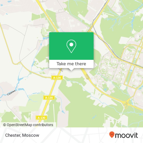 Chester, Москва 142770 map