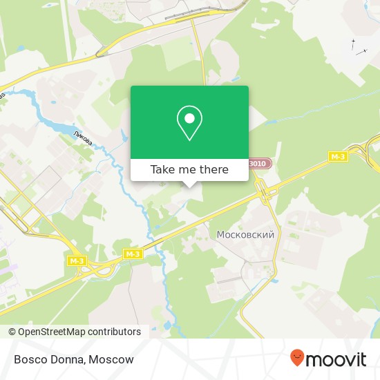 Bosco Donna, Москва 142784 map