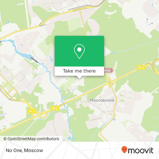 No One, Москва 142784 map