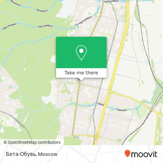 Бета-Обувь, Москва 117519 map