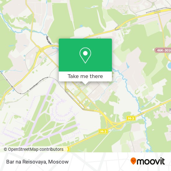 Bar na Reisovaya map