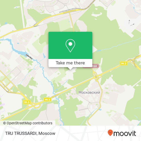 TRU TRUSSARDI, Москва 142784 map