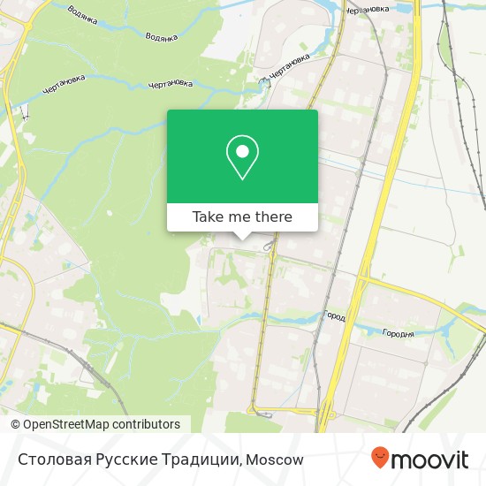 Столовая Русские Традиции, Москва 117570 map