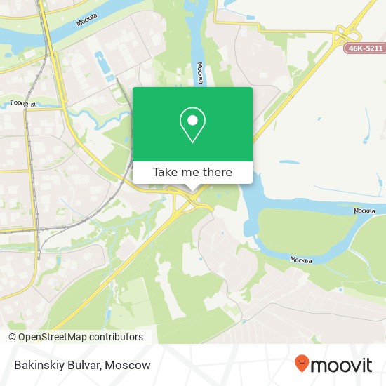 Bakinskiy Bulvar, МКАД 19-й км Внутренняя Сторона Москва 115612 map