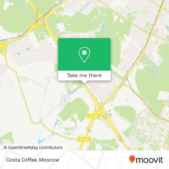Costa Coffee, МКАД Москва 117465 map