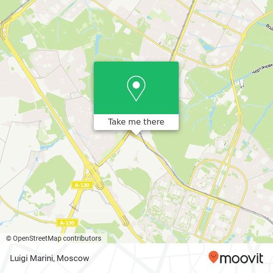 Luigi Marini, Новоясеневский проспект Москва 117574 map