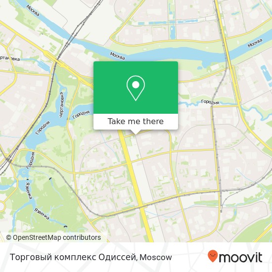 Торговый комплекс Одиссей, улица Генерала Белова, 1 Москва 115563 map