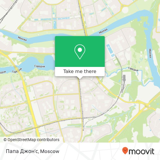 Папа Джон'с, Москва 115580 map